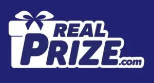 Real Prize - Logo with gift box design.