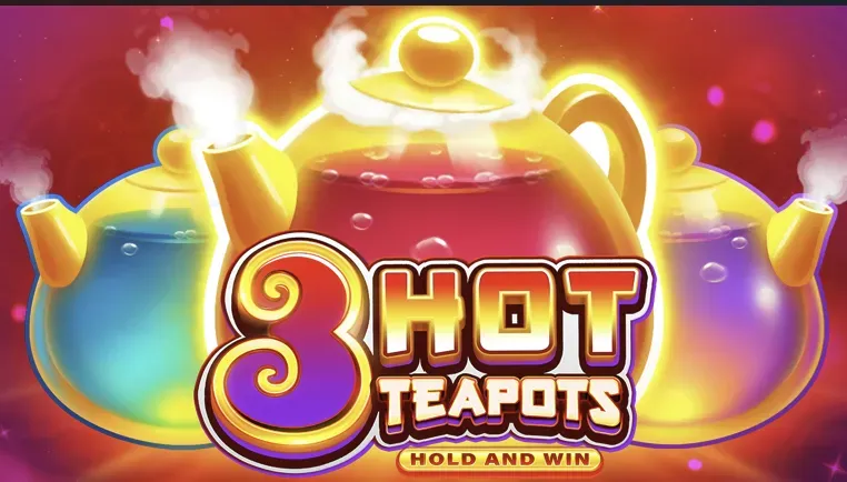 3 Hot Teapots - Slot Game Artwork