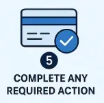 Image 183 - Icon with a credit card and checkmark.
