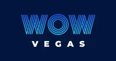 WOW Vegas - Logo with blue and white design.