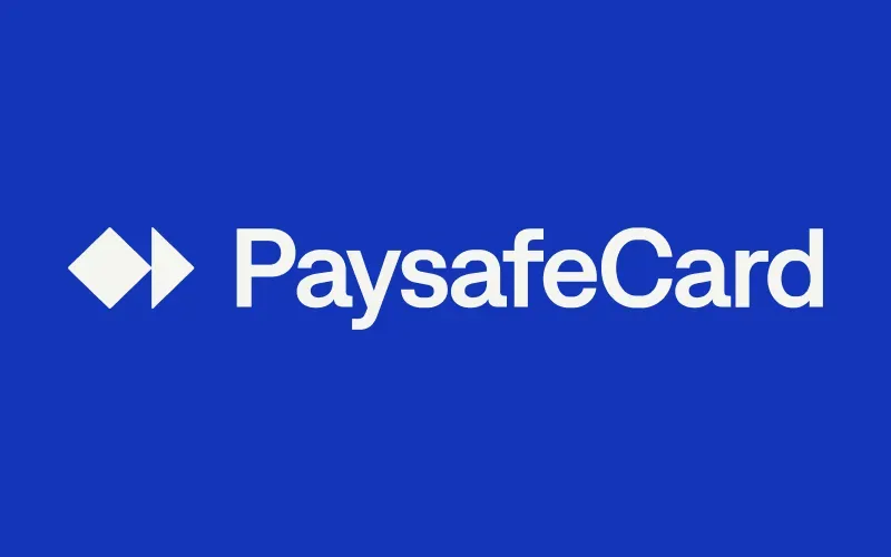 PaysafeCard - Logo with blue background.