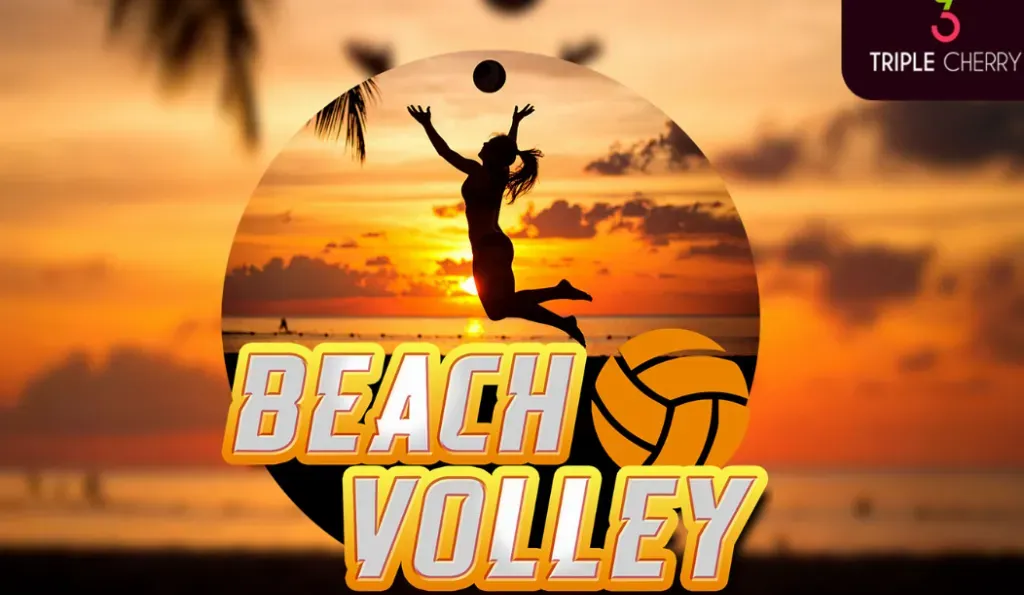 Beach Volley slot game artwork by Triple Cherry