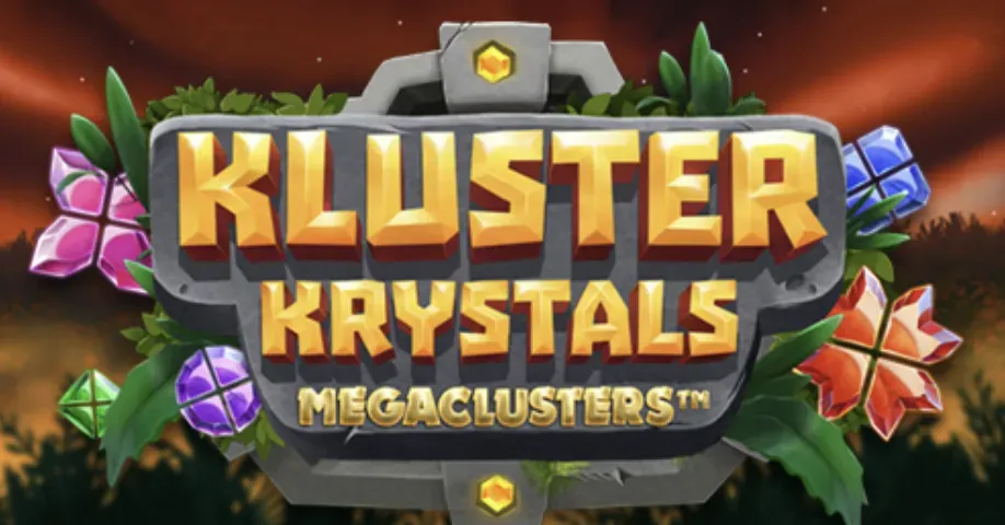 Kluster Krystals - Product photo with colorful gems.