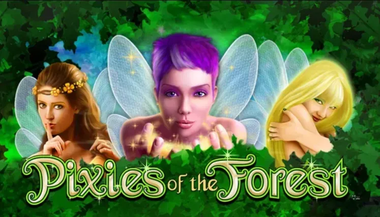 Pixies of the Forest - Banner with magical fairies.
